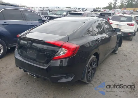 2020 Honda Civic Sport из США, поврежденный, VIN 19XFC2F80LE010517